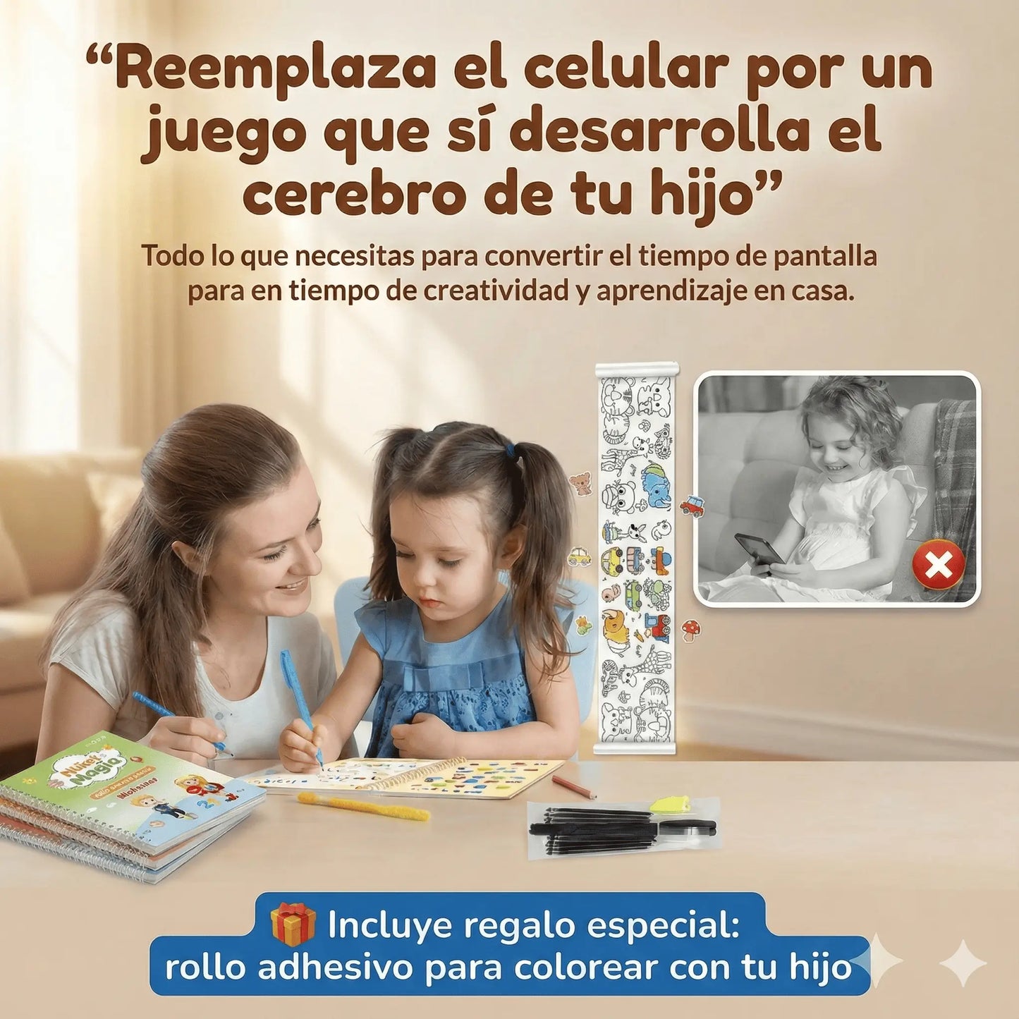 Set x4 Cuadernos Montessori + Regalo Especial